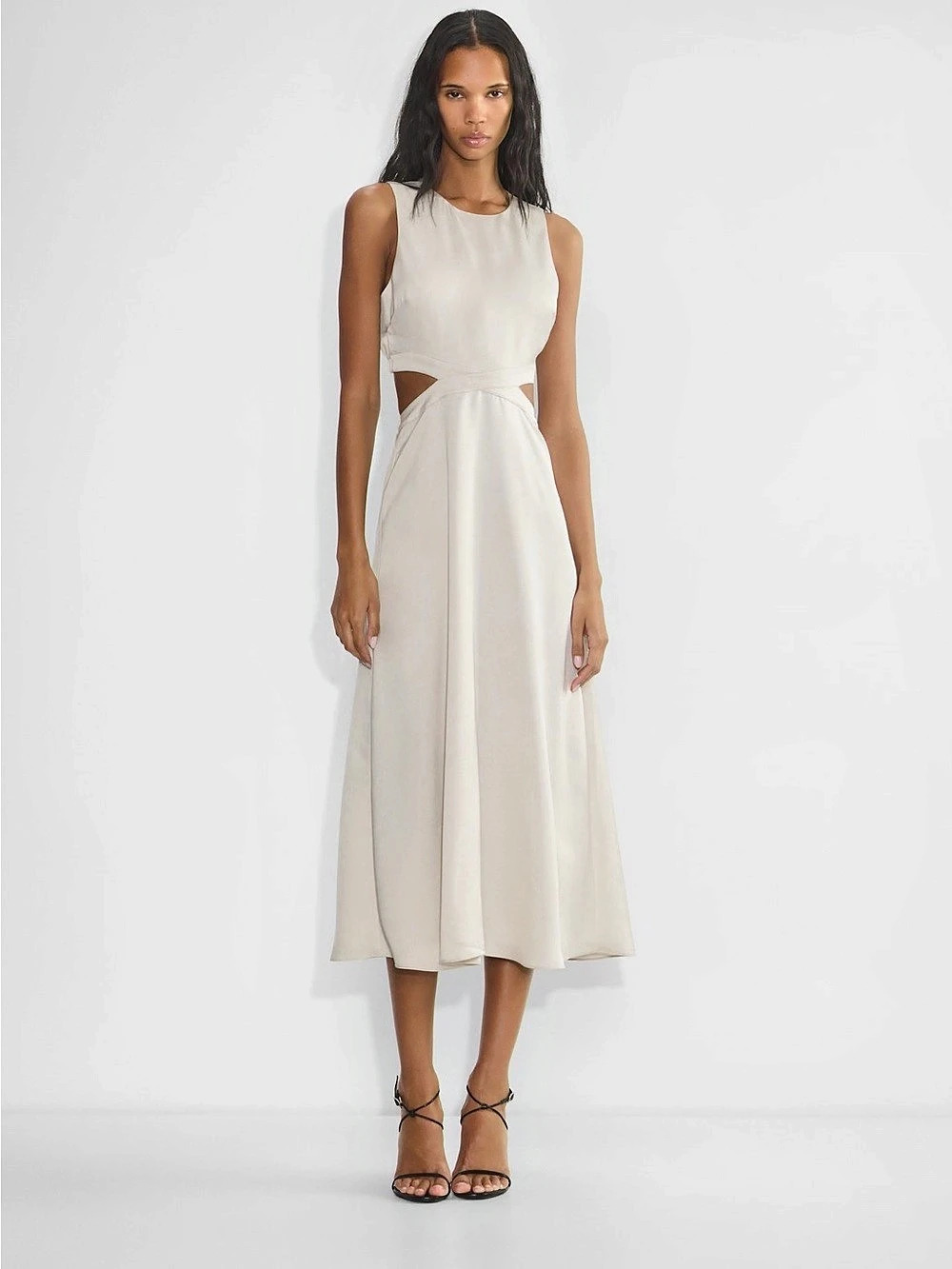Babaton Cella Satin Dress Aritzia Sz S